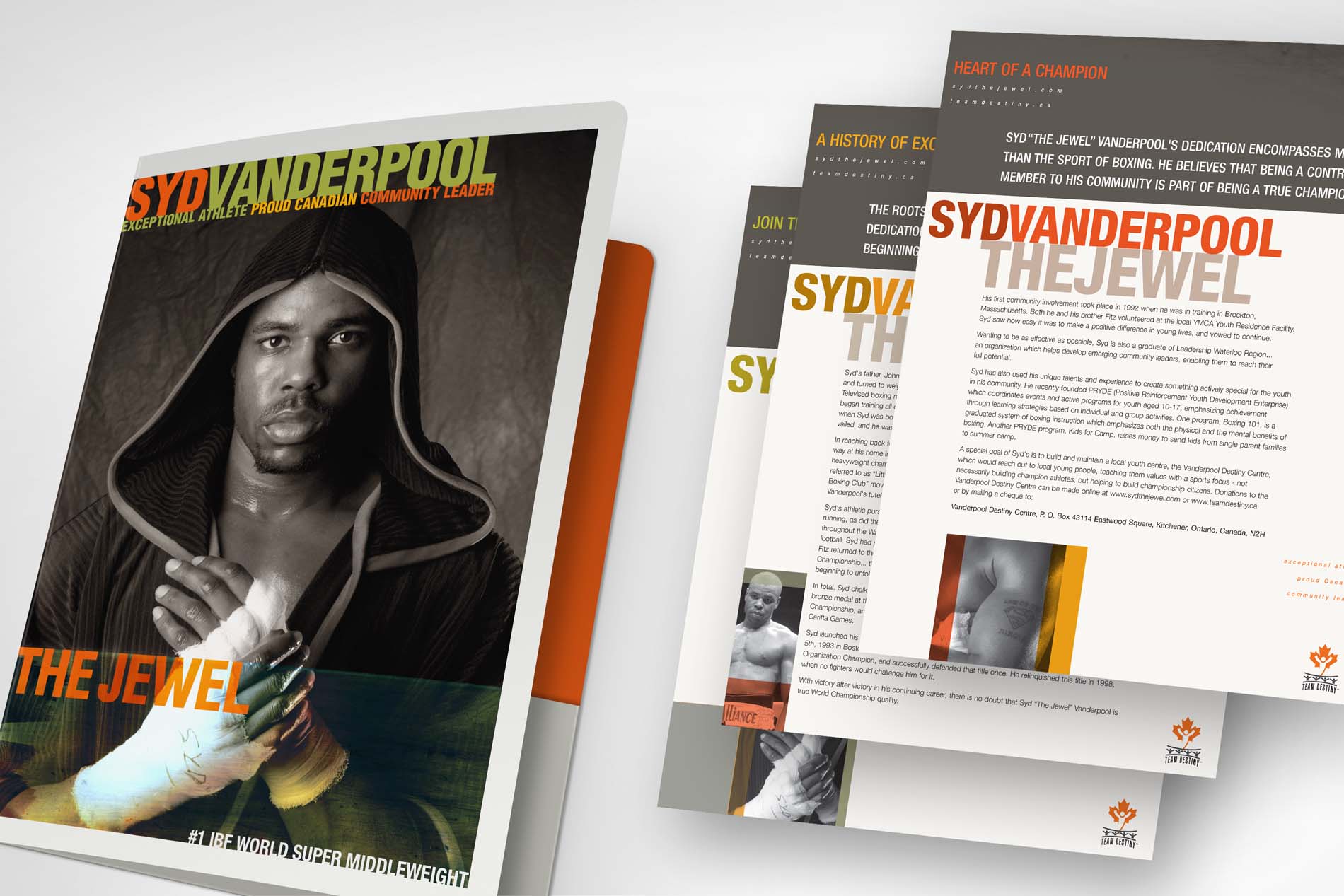 ip pm Syd Vanderpool boxing pocket folder mockup by design direction clark most