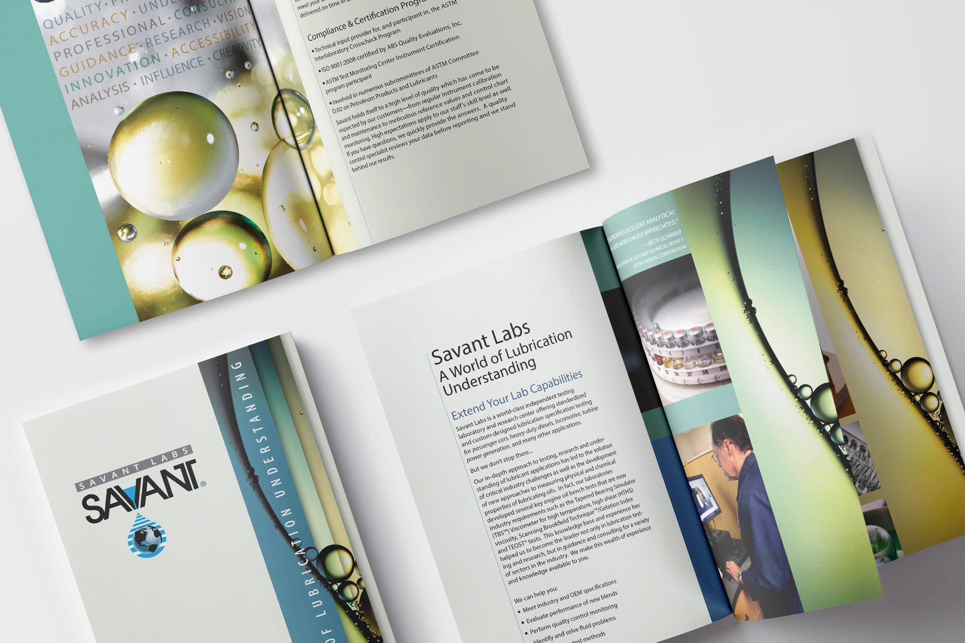 ip Savant Labs Midland Mi literature mockup by Design Direction ClarkMost