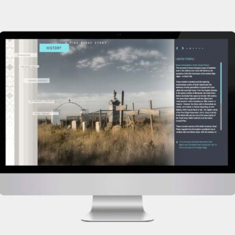 wd Pine Ridge Story Sioux website development by Design Direction llc Clark Most